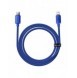 Baseus Crystal Shine Series-kabel USB-kabel för snabb laddning och dataöverföring USB Typ C - Lightning 20W 1,2m blå (CAJY000203