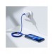 Baseus Crystal Shine Series-kabel USB-kabel för snabb laddning och dataöverföring USB Typ C - Lightning 20W 1,2m blå (CAJY000203