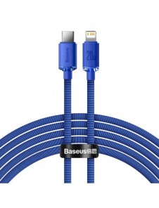 Baseus Crystal Shine Series-kabel USB-kabel för snabb laddning och dataöverföring USB Typ C - Lightning 20W 2m blå (CAJY000303)