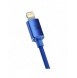 Baseus Crystal Shine Series-kabel USB-kabel för snabb laddning och dataöverföring USB Typ C - Lightning 20W 2m blå (CAJY000303)