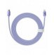 Baseus Crystal Shine Series-kabel USB-kabel för snabb laddning och dataöverföring USB Typ C - Lightning 20W 2m lila (CAJY000305)