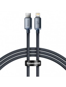 Baseus crystal shine serie snabbladdningsdatakabel USB typ C till Lightning 20W 1,2m svart (CAJY000201)