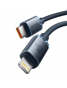 Baseus crystal shine serie snabbladdningsdatakabel USB typ C till Lightning 20W 1,2m svart (CAJY000201)