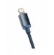 Baseus crystal shine serie snabbladdningsdatakabel USB typ C till Lightning 20W 1,2m svart (CAJY000201)