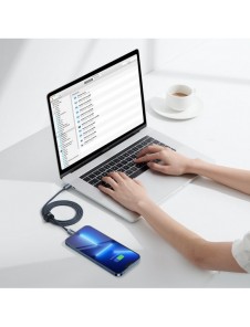 Baseus crystal shine serie snabbladdningsdatakabel USB typ C till Lightning 20W 1,2m svart (CAJY000201)