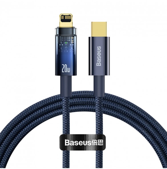 Baseus Explorer Series-kabel USB Typ C - Lightning 20W 1m blå (CATS000003)