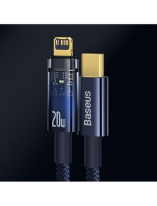 Baseus Explorer Series-kabel USB Typ C - Lightning 20W 2m blå (CATS000103)