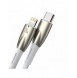 Baseus Glimmer Series-kabel med snabbladdning USB-C - Lightning 480Mb/s PD 20W 1m vit