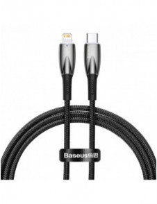 Baseus Glimmer Series snabbladdningskabel USB-C - Lightning 480Mb/s PD 20W 1m svart
