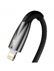 Baseus Glimmer Series snabbladdningskabel USB-C - Lightning 480Mb/s PD 20W 1m svart
