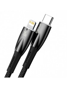 Baseus Glimmer Series snabbladdningskabel USB-C - Lightning 480Mb/s PD 20W 2m svart