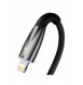 Baseus Glimmer Series snabbladdningskabel USB-C - Lightning 480Mb/s PD 20W 2m svart