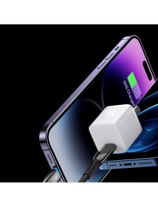 Baseus Glimmer Series snabbladdningskabel USB-C - Lightning 480Mb/s PD 20W 2m svart