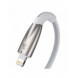 Baseus Glimmer Series snabbladdningskabel USB-C - Lightning 480Mb/s PD 20W 2m vit