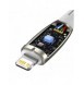 Baseus Glimmer Series snabbladdningskabel USB-C - Lightning 480Mb/s PD 20W 2m vit