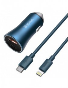 Baseus Golden Contactor Pro snabb billaddare USB Typ C / USB 40 W Strömförsörjning 3.0 Snabbladdning 4+ SCP FCP AFC + USB Typ C-