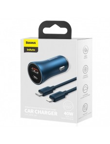 Baseus Golden Contactor Pro snabb billaddare USB Typ C / USB 40 W Strömförsörjning 3.0 Snabbladdning 4+ SCP FCP AFC + USB Typ C-