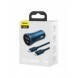 Baseus Golden Contactor Pro snabb billaddare USB Typ C / USB 40 W Strömförsörjning 3.0 Snabbladdning 4+ SCP FCP AFC + USB Typ C-