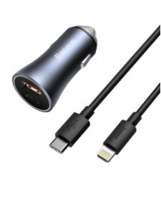 Baseus Golden Contactor Pro snabb billaddare USB Typ C / USB 40 W Strömförsörjning 3.0 Snabbladdning 4+ SCP FCP AFC + USB Typ C
