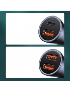 Baseus Golden Contactor Pro snabb billaddare USB Typ C / USB 40 W Strömförsörjning 3.0 Snabbladdning 4+ SCP FCP AFC + USB Typ C