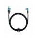 Baseus MVP 2 Vinklad armbågskabel Strömförsörjningskabel med sida USB Typ C / Lightning-kontakt 1m 20W blå (CAVP000221)