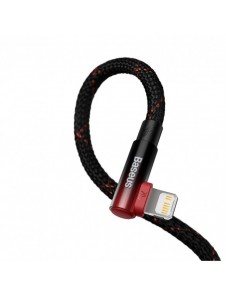 Baseus MVP 2 armbåge rätvinkel strömförsörjningskabel med sido-USB Typ C / Lightning 1m 20W Röd (CAVP000220)