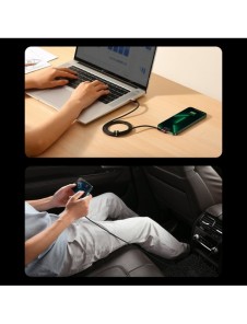 Baseus MVP 2 armbåge rätvinkel strömförsörjningskabel med sido-USB Typ C / Lightning 1m 20W Röd (CAVP000220)