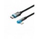 Baseus MVP 2 Armbåge rätvinklig strömförsörjningskabel med sido-USB Typ C / Lightning 2m 20W Blå (CAVP000321)