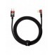 Baseus MVP 2 armbåge rätvinkel strömförsörjningskabel med sido-USB Typ C / Lightning 2m 20W Röd (CAVP000320)