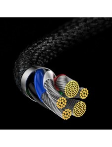 Baseus MVP 2 armbåge rätvinkel strömförsörjningskabel med sido-USB Typ C / Lightning 2m 20W Röd (CAVP000320)