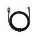 Baseus MVP 2 Armbåge rätvinkel strömförsörjningskabel med sido-USB Typ C / Lightning-kontakt 2m 20W svart (CAVP000301)