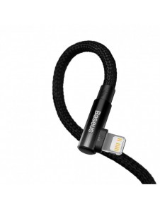 Baseus MVP 2 Armbåge rätvinkel strömförsörjningskabel med sido-USB Typ C / Lightning-kontakt 2m 20W svart (CAVP000301)
