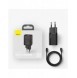 Baseus Super Si 1C snabbladdare USB Typ C 20W Strömförsörjning + USB Typ C - Lightning-kabel 1m svart (TZCCSUP-B01)