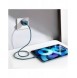 Baseus Super Si 1C snabbladdare USB Typ C 20W Strömförsörjning + USB Typ C - Lightning-kabel 1m blå (TZCCSUP-B03)