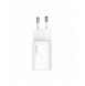 Baseus Super Si 1C snabbladdare USB Typ C 20W Strömförsörjning + USB Typ C - Lightning-kabel 1m vit (TZCCSUP-B02)