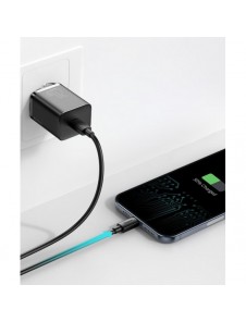 Baseus Super Si 1C snabbladdare USB Typ C 20W Strömförsörjning + USB Typ C - Lightning-kabel 1m vit (TZCCSUP-B02)