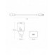 Baseus Super Si 1C snabbladdare USB Typ C 20W Strömförsörjning + USB Typ C - Lightning-kabel 1m vit (TZCCSUP-B02)
