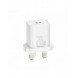 Baseus Super Si 1C snabbladdare USB Typ C 20W Strömförsörjning UK vit + USB Typ C - Lightning-kabel 1m (TZCCSUP-K02)
