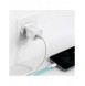 Baseus Super Si 1C snabbladdare USB Typ C 20W Strömförsörjning UK vit + USB Typ C - Lightning-kabel 1m (TZCCSUP-K02)