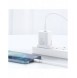 Baseus Super Si 1C snabbladdare USB Typ C 20W Strömförsörjning UK vit + USB Typ C - Lightning-kabel 1m (TZCCSUP-K02)
