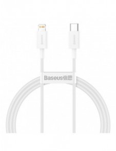 Baseus Superior-kabel USB Typ C - Lightning Power Delivery 20 W 1 m Vit (CATLYS-A02)