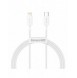 Baseus Superior-kabel USB Typ C - Lightning Power Delivery 20 W 1 m Vit (CATLYS-A02)