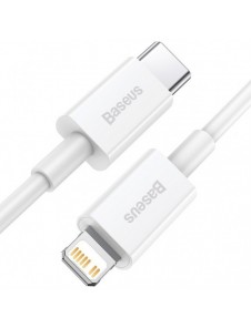 Baseus Superior-kabel USB Typ C - Lightning Power Delivery 20 W 1 m Vit (CATLYS-A02)