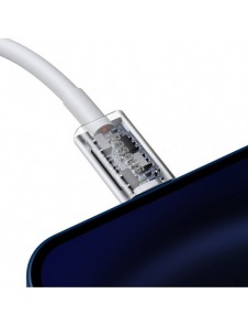 Baseus Superior-kabel USB Typ C - Lightning Power Delivery 20 W 1 m Vit (CATLYS-A02)