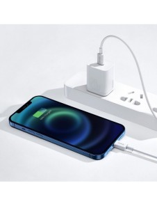 Baseus Superior-kabel USB Typ C - Lightning Power Delivery 20 W 1 m Vit (CATLYS-A02)