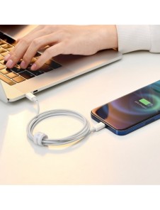 Baseus Superior-kabel USB Typ C - Lightning Power Delivery 20 W 1 m Vit (CATLYS-A02)