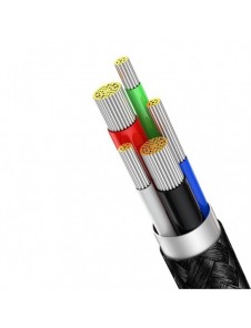 Baseus USB Typ C - Lightning 20W snabbladdningsdatakabel Strömförsörjning med skärmeffektmätare 2m svart (CATLSK-A01)