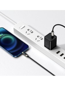 Baseus USB Typ C - Lightning 20W snabbladdningsdatakabel Strömförsörjning med skärmeffektmätare 2m svart (CATLSK-A01)