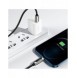 Baseus USB Typ C - Lightning 20W snabbladdningsdatakabel Strömförsörjning med skärmeffektmätare 2m svart (CATLSK-A01)