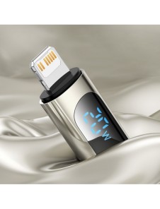 Baseus USB Typ C - Lightning 20W snabbladdningsdatakabel Strömförsörjning med skärmeffektmätare 2m svart (CATLSK-A01)